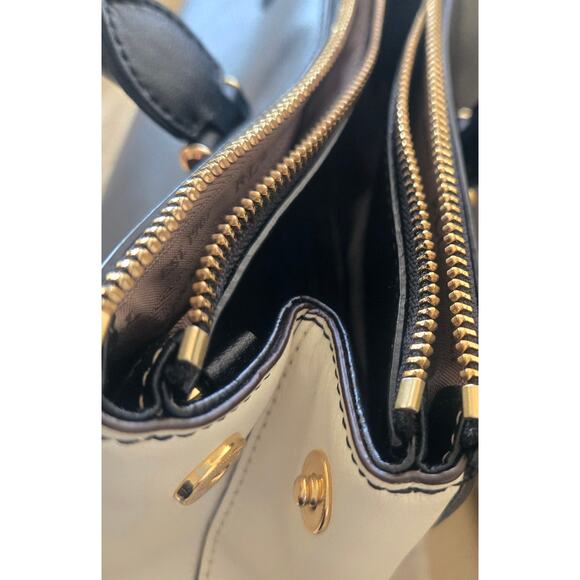 Large Ralph Lauren Lauren Newbury Black Leather Bag Tote Satchel - Picture 7 of 11